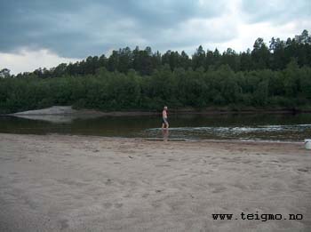 guest going for a swim